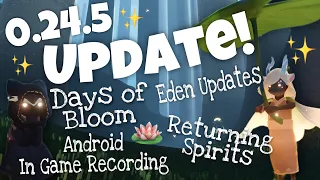 Huge Update 0.24.5 is HERE - Days of Bloom Lilypad Umbrella, Returning Spirits, Eden Update Sky CotL