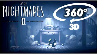 Can YOU Escape the Hunter's Woods in 360° 3D - Little Nightmares 2 VR 360 Gameplay Part 1