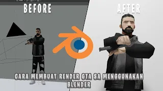 TUTORIAL MEMBUAT RENDER GTA SA SIMPLE !!! #tutorial #render #gta #blender