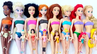 ASMR 5 MYSTERY SURPRISES Disney Princess Miniature Dolls Satisfying Unboxing NO Talking Video DIY