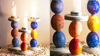 Candle Holders DIY with Egg | How to make Candle Holders | Easter Decoration Ideas