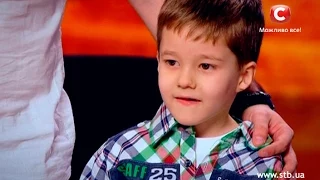 5 year old boy sings rock song on Ukraine’s got talent