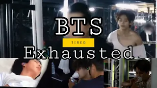 BTS Exhausted after performing the stage (Japan Edition) | I feel sad :(