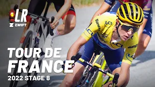 Bike Problems for Annemiek van Vleuten | Tour de France Femmes avec Zwift Stage 8 2022
