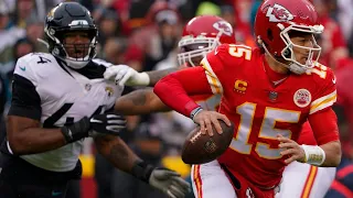 Patrick Mahomes AFC Divisional round (Chiefs V.S. Jaguars) ankle injury video