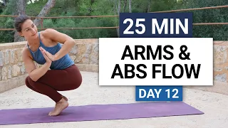 25 Min Yoga Flow | Upper Body Strength & Mobility | Day 12 - 30 Day Yoga Challenge