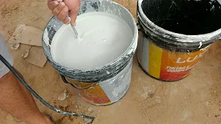 máquina de pintura airless .. preparação da máquina e pintura muros