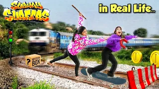 Playing SUBWAY SURFERS Game in Real life *Gone Wrong* 🚂🪙