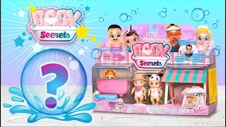 Baby Secrets Spielsets zum Auspacken. Wer versteckt sich in der Badewanne?