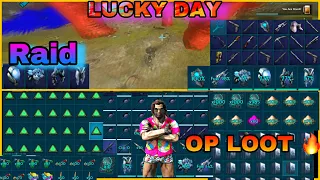( ARK MOBILE ) RAID , OP LOOT 😳 LUCKY DAY 🔥 (s6e9)