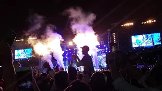 New year's eve 2018 in Miami and fireworks. Ft pitbull