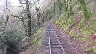 Talyllyn Railway driver's eye view, Dolgoch to Abergynolwyn (sped up)