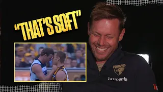 Sam Mitchell reacts to ICONIC Geelong Rivalry Moments