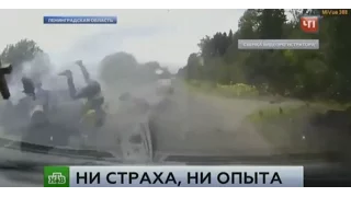 Смертельная авария на трассе в Ленинградской области попала на видео