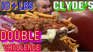 CLYDE’S ROADHOUSE (WE GOT 3 😂😂) NEVER BEEN DONE BURGER CHALLENGE | MOLLY SCHUYLER | MOM VS FOOD