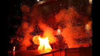 Wrestling: Entrances with pyro. PT1