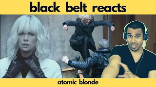 ATOMIC BLONDE | Black Belt Reacts to Charlize Theron | Epic One-Shot Stairwell & Apartment Fight
