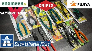 Screw Extractor Pliers Engineer Neji-Saurus Vampliers Knipex Fujiya