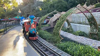 Casey Jr Circus Train Full Ride at Disneyland 1080p