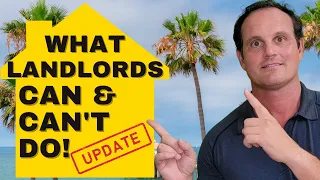 UPDATED! What landlords Can & Can’t do - Guide for California Landlords & Tenants