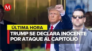 Finaliza audiencia de Donald Trump se declara no culpable de los cuatro cargos en su contra