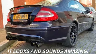 Respraying Painting Installing Custom AMG Bodykit & Spoiler Mercedes CLK W209 C209 IT LOOKS AMAZING!