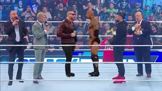 WWE 8 April 2024 Batista,Triple H & Cody Rhodes vs Roman Reigns & Rock, highlights | Review