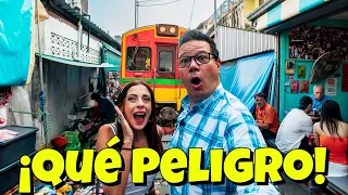 Así es el Mercado Más PELIGROSO de TAILANDIA (Mercado del Tren) | Zorito y Doug