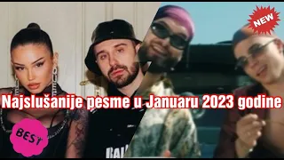 Najslušanije pesme u Srbiji u Januaru 2023