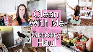 GROCERY HAUL AND CLEAN WITH ME || Clean Your Fridge With Me || Sams Club Grocery Haul || CWM