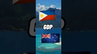 Philippines vs New Zealand comparison #shorts #comparison