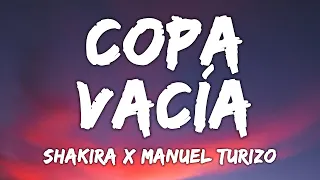 Shakira, Manuel Turizo - Copa Vacía | Mix Letra 2023 | Letra Lyrics  - 1 Hour