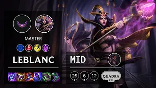 LeBlanc Mid vs Lucian - EUW Master Patch 12.5