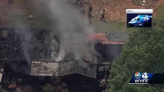 2 people burned in explosion, fire at Upstate home