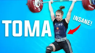 The INSANE INTENSITY of Loredana TOMA | Olympic Lifting Coach REACTS