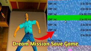 GTA Vice City Big Mission Pack Mod Dream Missions Save Game(Save File)