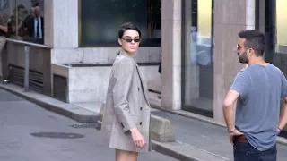 EXCLUSIVE : Kendall Jenner coming out of the 2017 Fendi Haute Couture show in Paris