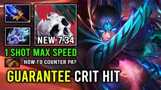 WTF 7.34 Guaranteed Crit 1 Shot Hyper Carry Phantom Assassin Hit Like a Truck Dota 2