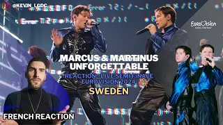 REACTION TO SWEDEN - MARCUS & MARTINUS - UNFORGETTABLE (Live Semi Final - EUROVISION 2024)