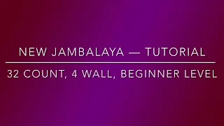 New Jambalaya - line dance, beginner, demo & tutorial