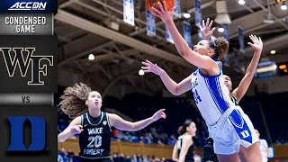 Wake Forest vs. Duke Condensed Game | 2021-22 ACC Women’s Basketball