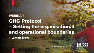 Webinar | GHG Protocol – Setting the organisational and operational boundaries