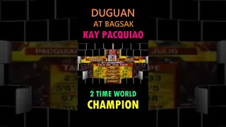 👊🇵🇭DUGUAN AT BAGSAK KAY PACQUIAO ANG 2 TIME WORLD CHAMPION!