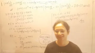 #L7#(1+x)^2d^2y/dx^2+(1+x)dy/dx+y=4coslog(1+x) #aktu #engineeringmathematics2#Btech2ndSem#maths