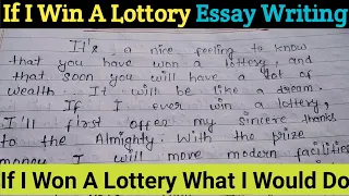 If I Win A Lottery Essay | Paragraph On If I Win A Lottery | If I Win A Lottery Of 1 Crore Essay