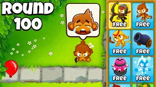 INFANT mode in BTD 6... (ALL FREE TOWERS)