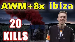 PUBG -  ibiza - 20 KILLS  #SOLO - AWM + 8x