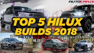 AUTOCRAZE TOP 5 TOYOTA HILUX BUILDS 2018