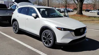 2022 Mazda CX-5 premium plus snowflake white on parchment stk#Z554524