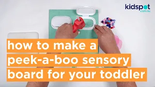 How to make a peek-a-boo sensory board for your toddler